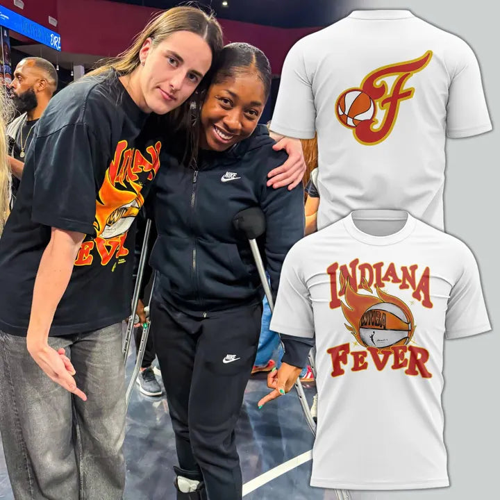 Special New Indiana Fever Basketball White T-Shirt