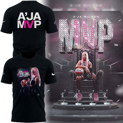 Special A'ja Wilson Player To Win 4 M’VPs In WNBA History T-Shirt.