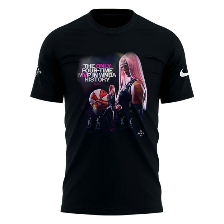 Special A'ja Wilson Player To Win 4 M’VPs In WNBA History T-Shirt.