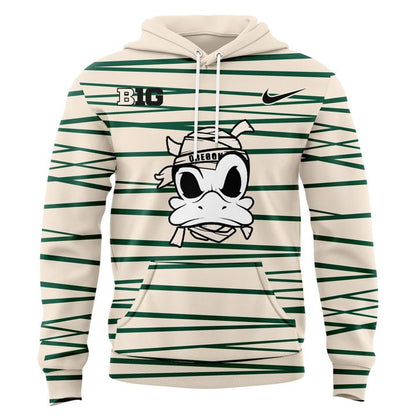 Oregon Ducks Mummy Mode White Combo Hoodie
