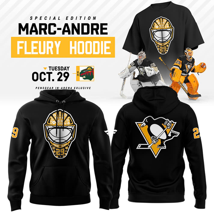 Special Edition Black Marc-Andre Fleury Hoodie