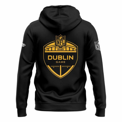 Pittsburgh Steelers 2025 Ireland game Hoodie - Black