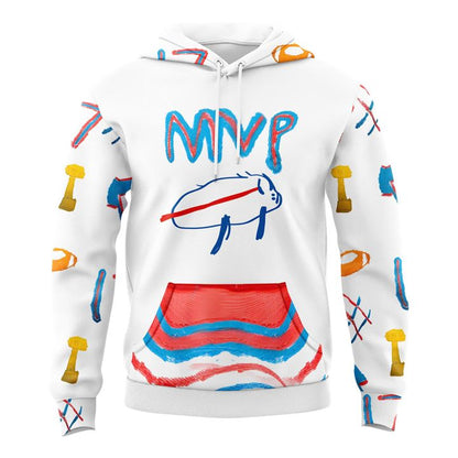 Buffalo Bills '' Josh Allen 2025 Billustration Charlie'' Special Hoodie