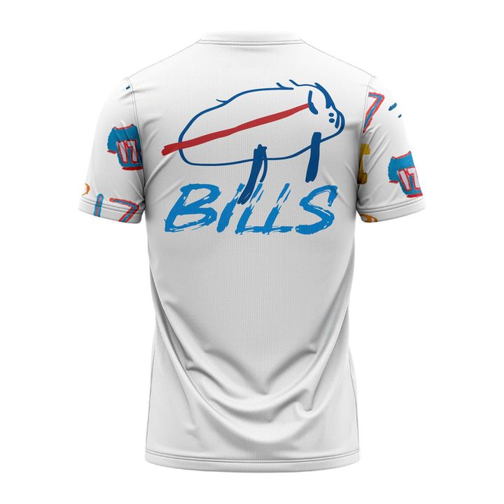 Buffalo Bills '' Josh Allen 2025 Billustration Charlie'' Special T-Shirt