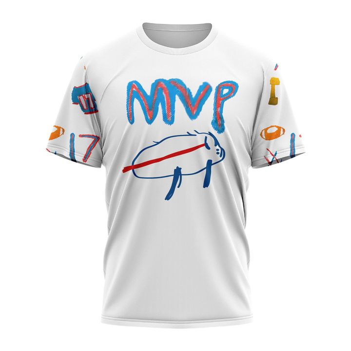 Buffalo Bills '' Josh Allen 2025 Billustration Charlie'' Special T-Shirt