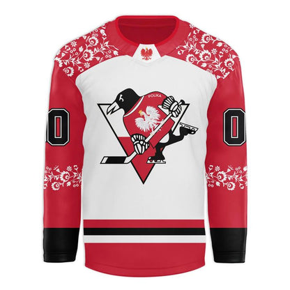 Pittsburgh Penguins x 2025 Polish Heritage Hockey Jersey