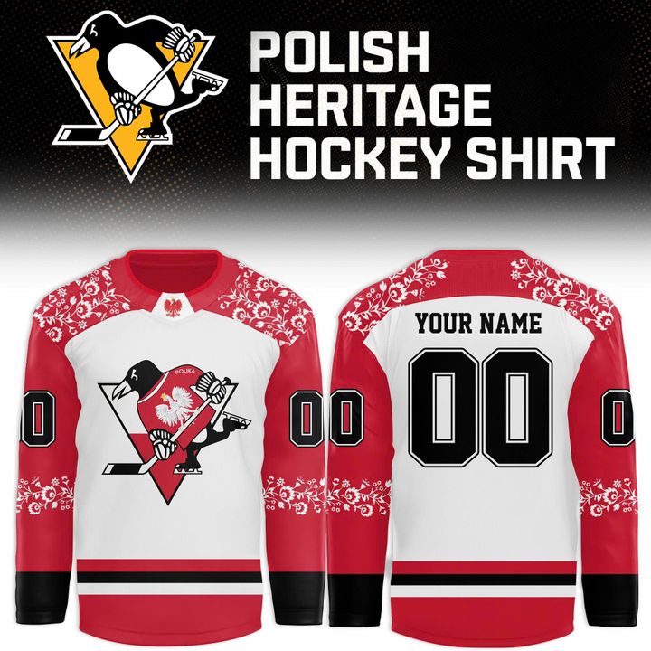 Pittsburgh Penguins x 2025 Polish Heritage Hockey Jersey