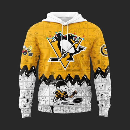 Pittsburgh Penguins Peanuts Night 2025 - 2026 Hoodie