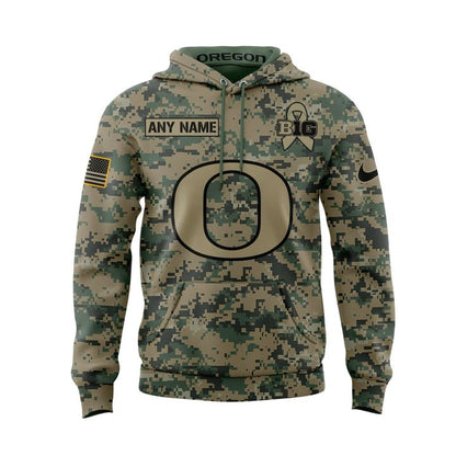Oregon Ducks '' Salute to Service " 2025 Special Hoodie