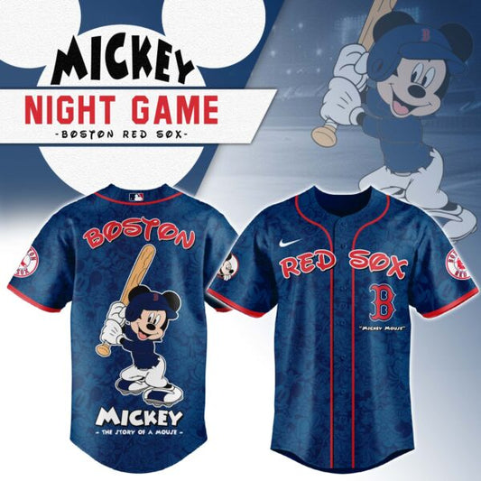 Boston Red Sox x Mickey Mouse Baseball Jersey