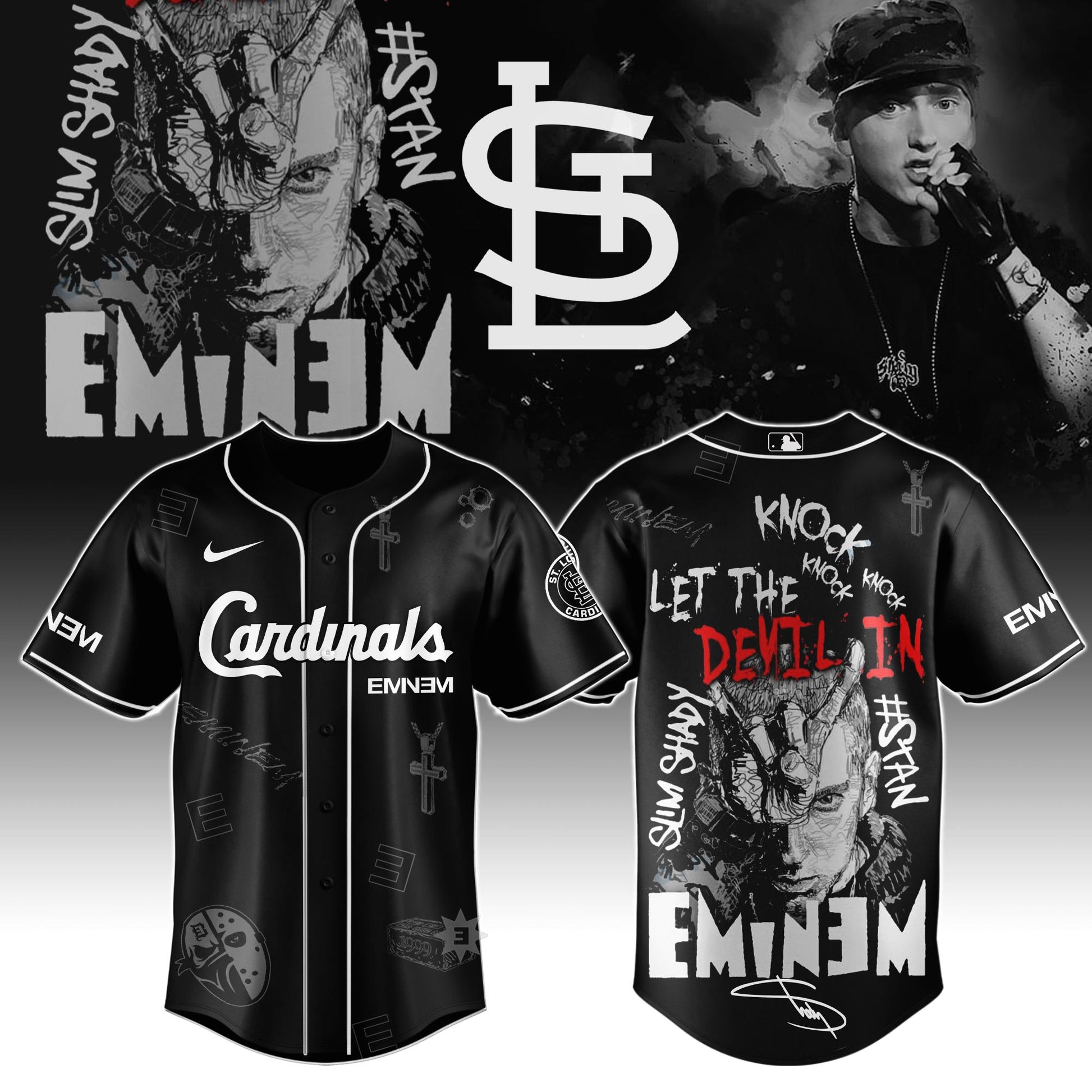 St.L Cardinals x Eminem STANS' TO LAUNCH IN THEATRES WORLDWIDE 2025 Jersey Editions Limited +Selling Out Fast