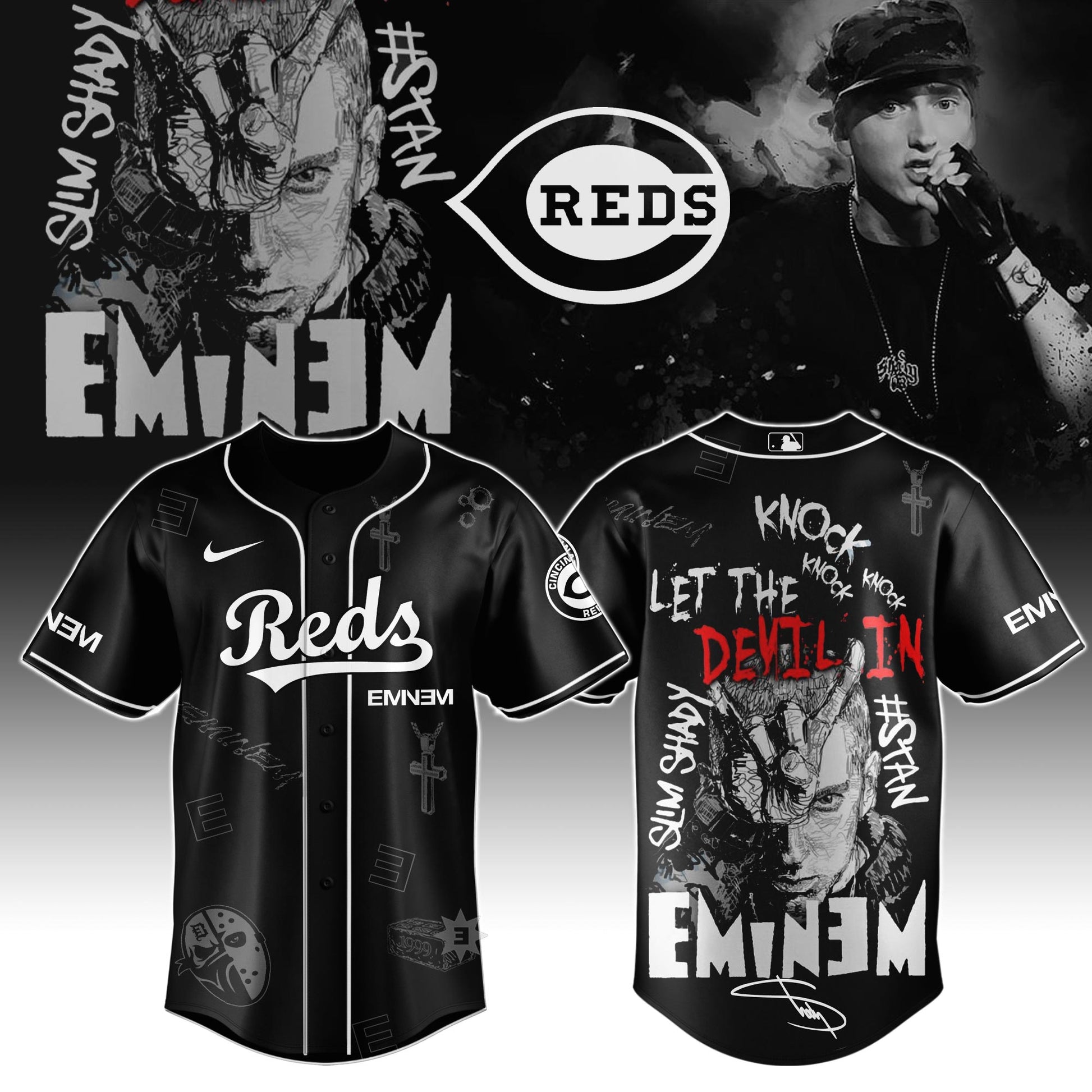 C Reds x Eminem STANS' TO LAUNCH IN THEATRES WORLDWIDE 2025 Jersey Editions Limited +Selling Out Fast