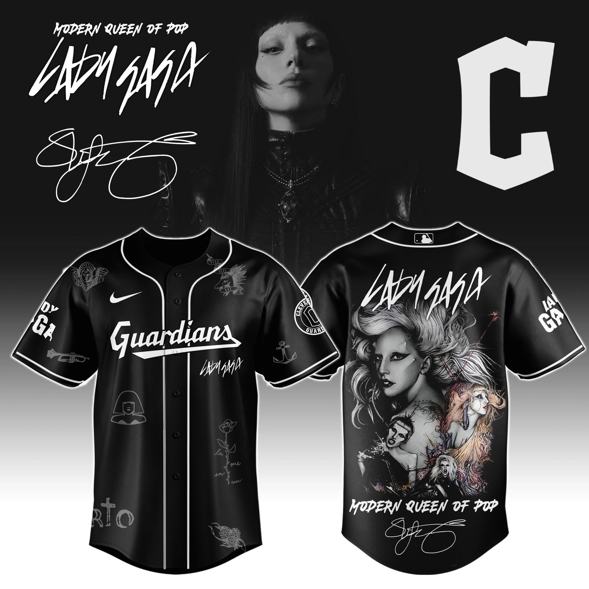 C Guardians x Lady Gaga "The MAYHEM Ball" Tour 2025 Jersey Editions Limited +Selling Out Fast