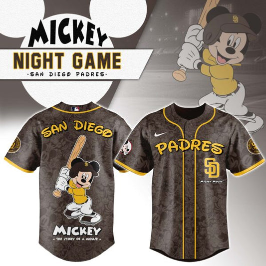 San Diego Padres x Mickey Mouse Baseball Jersey