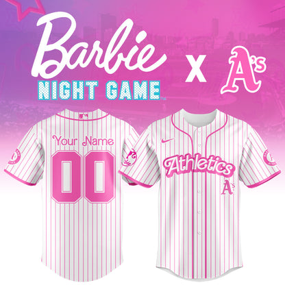 .    Oakland  Athletics MLB x Barbie Night Game Limited Edition Jersey 2025 v2