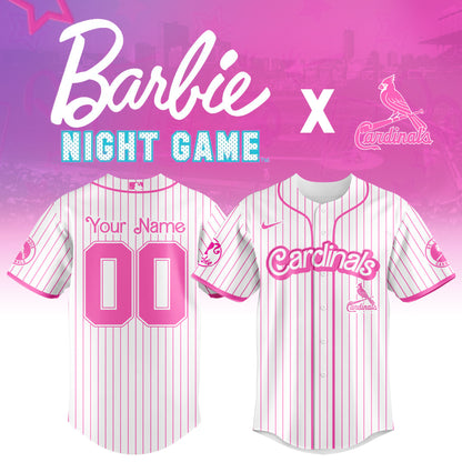 .    St.Louis  Cardinals MLB x Barbie Night Game Limited Edition Jersey 2025 v2