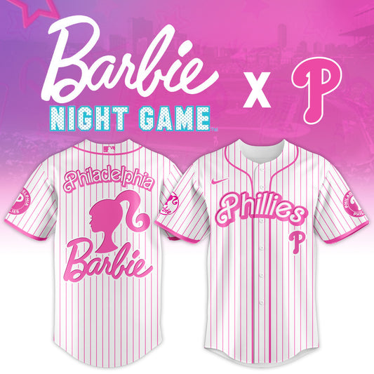 .    Philadelphia   Phillies MLB x Barbie Night Game Limited Edition Jersey 2025 v1