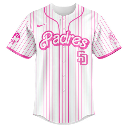 .    San  Diego Padres MLB x Barbie Night Game Limited Edition Jersey 2025 v2