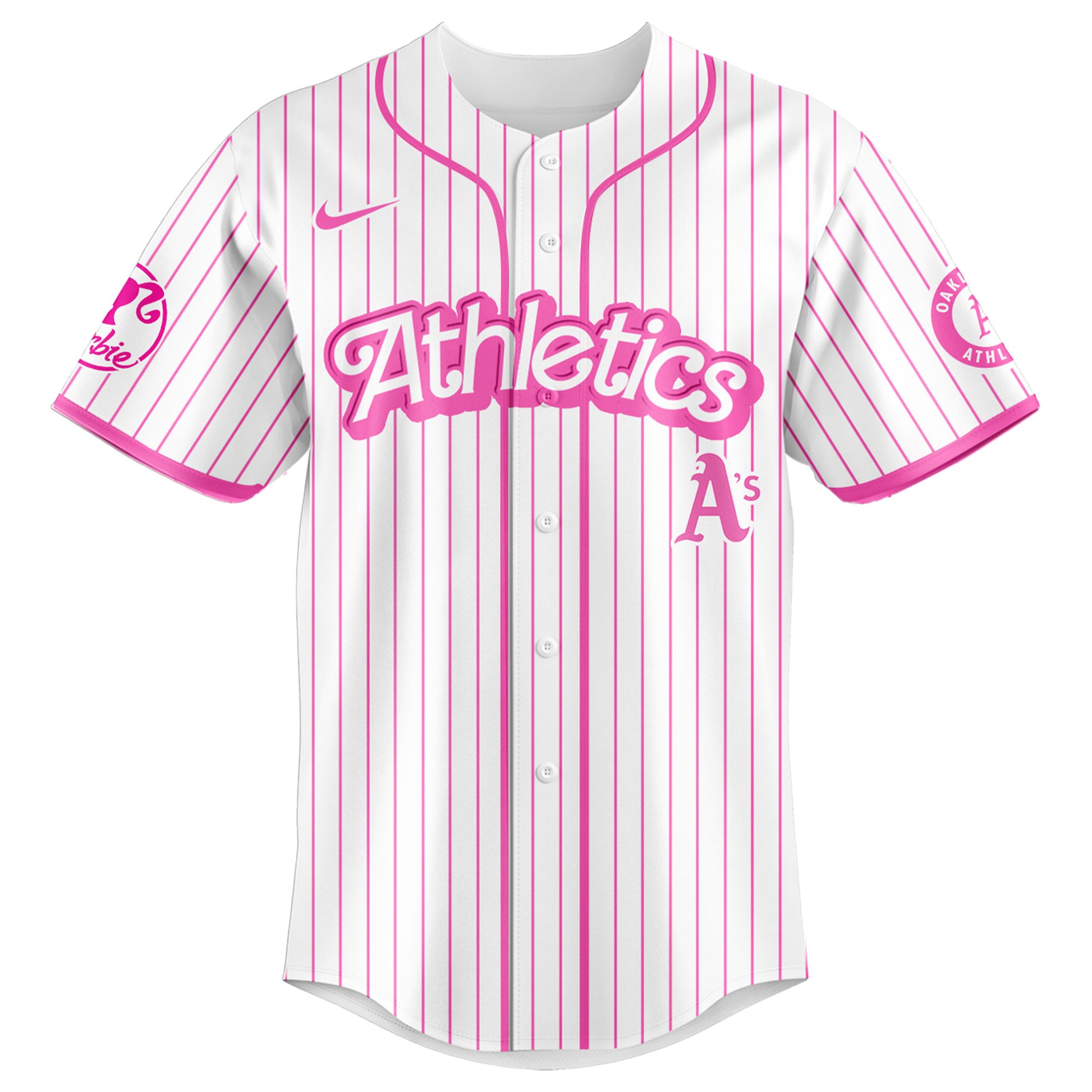 .    Oakland  Athletics MLB x Barbie Night Game Limited Edition Jersey 2025 v2