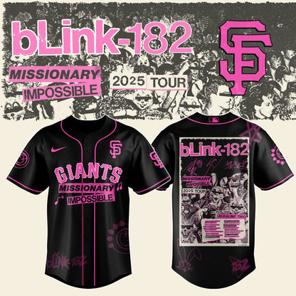 SF x Blink-182 Missionary Impossible Tour 2025 Jersey