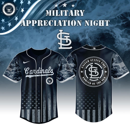 _St.Louis Cardinals MLB x Navy Military Appreciation Night Jersey Editions Limited 2025 V5