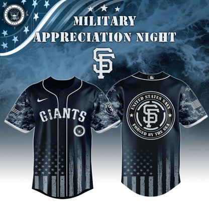 _San Francisco Giants MLB x Navy Military Appreciation Night Jersey Editions Limited 2025 V5