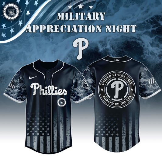 _Philadelphia Phillies MLB x Navy Military Appreciation Night Jersey Editions Limited 2025 V5