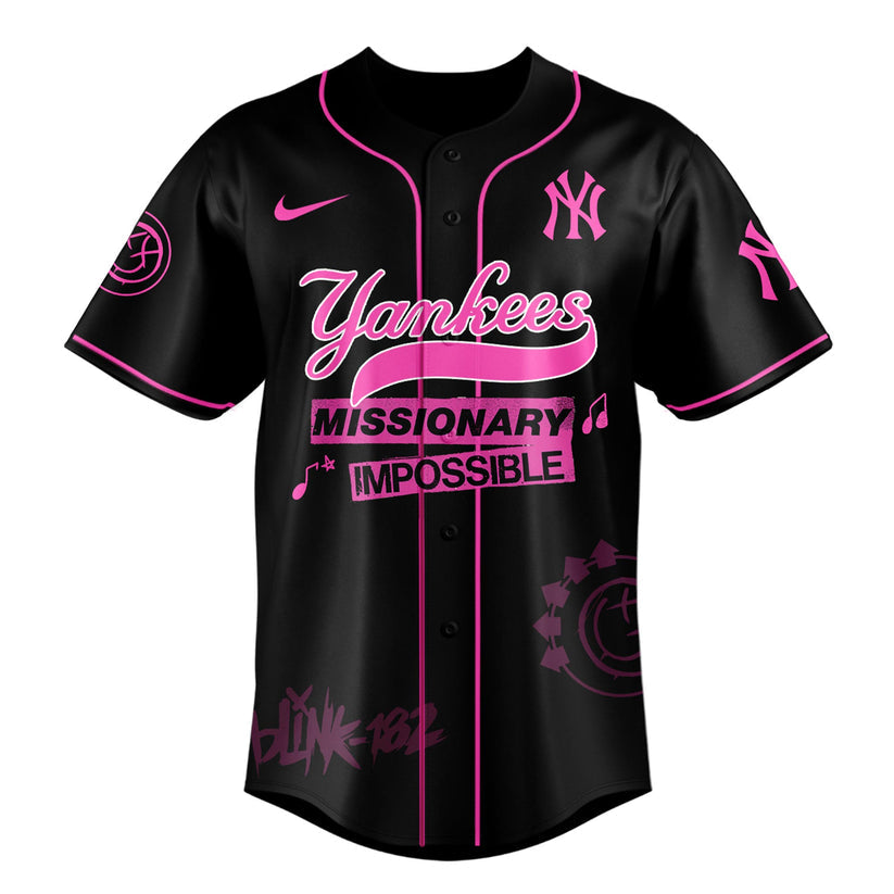 NYY x Blink-182 Missionary Impossible Tour 2025 Jersey
