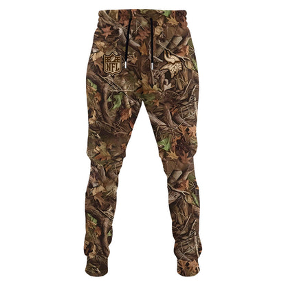 Premium Minnesota Vikings Merch - Minnesota Vikings  Football x Hunting Limited Edition Sand Hoodie 2025 - Gear Up For Game Day