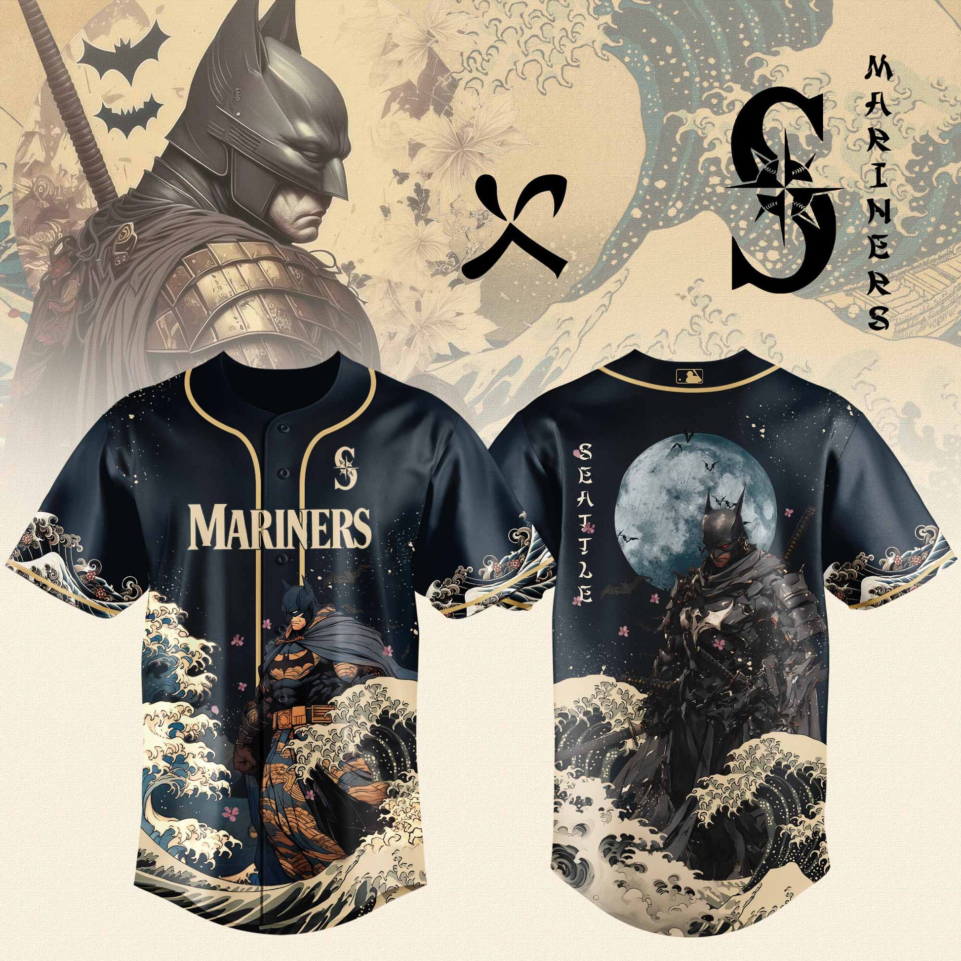 Seattle Mariners x Batman Night Limited Edition Jersey 2025