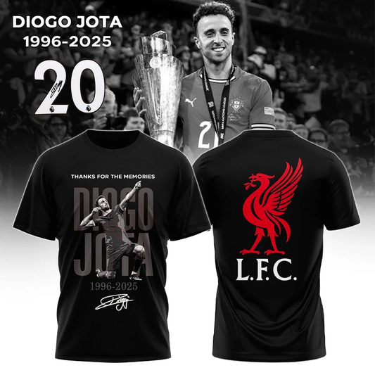 Official Diogo Jota Thank You For The Memories Liverpool FC 2025 Shirt