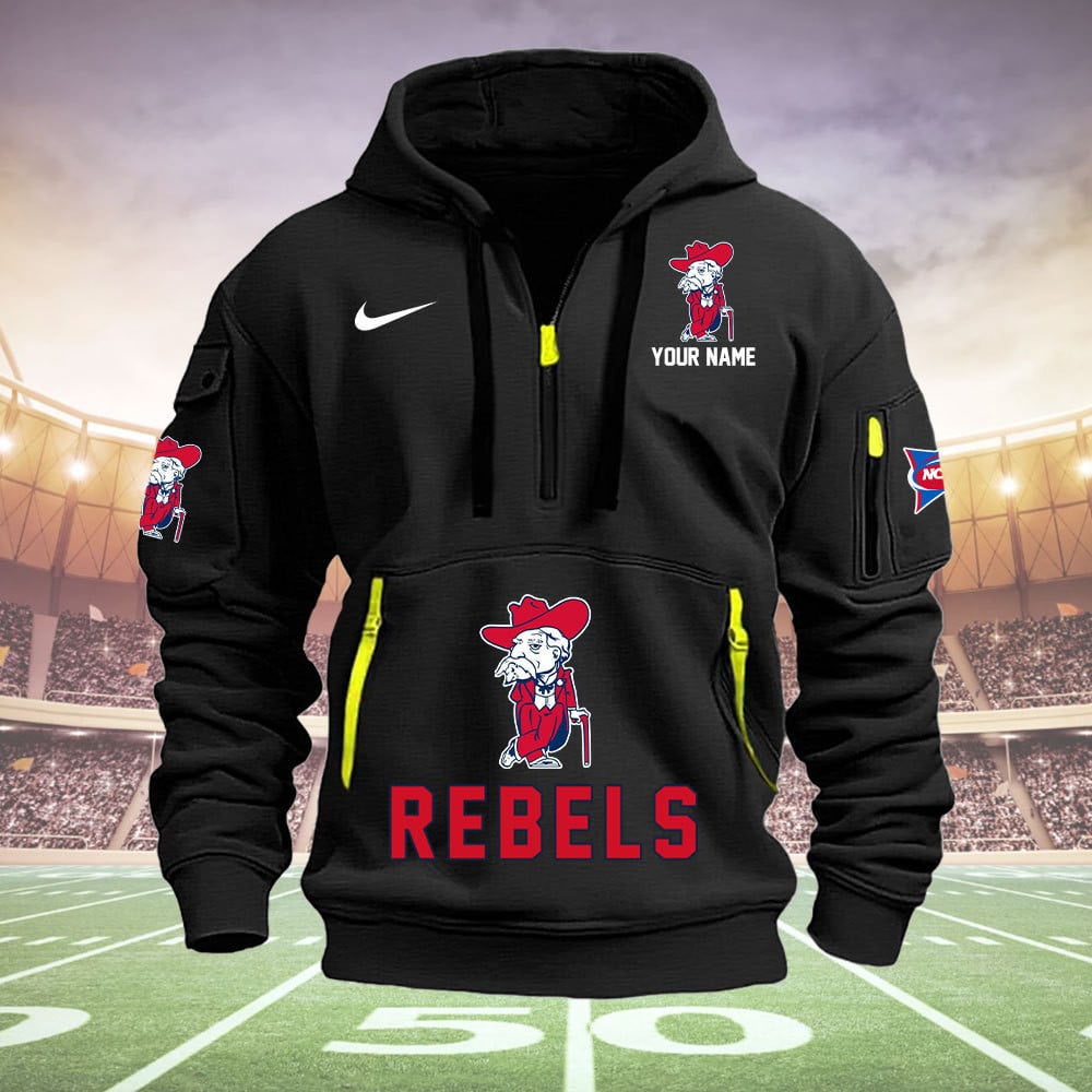 Ole Miss RebelsQuarter Zip Hoodie