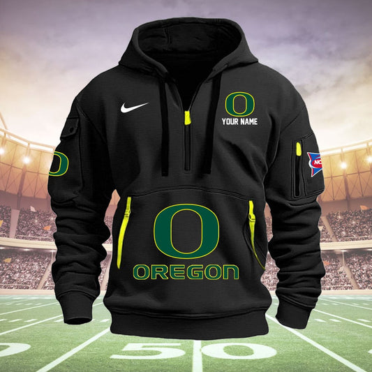 Oregon Ducks Quarter Zip Hoodie