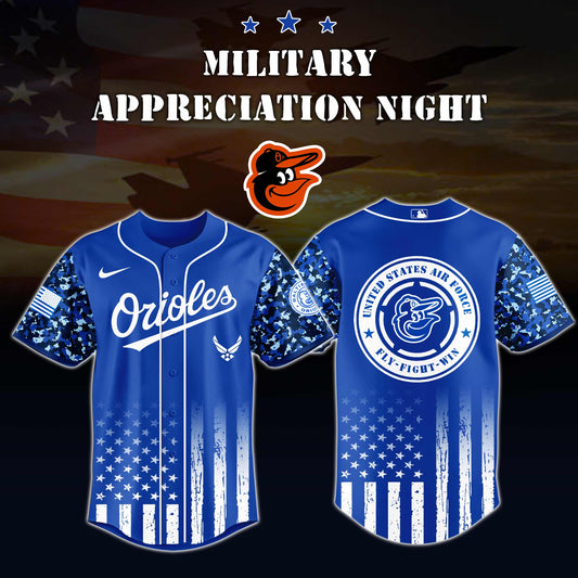 _Baltimore Orioles MLB x Air Force Military Appreciation Night  Jersey Editions Limited 2025 V4