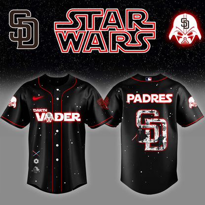 San Diego Padres x Stars Wars Darth Vader Night Baseball Jersey Editions Limited v2
