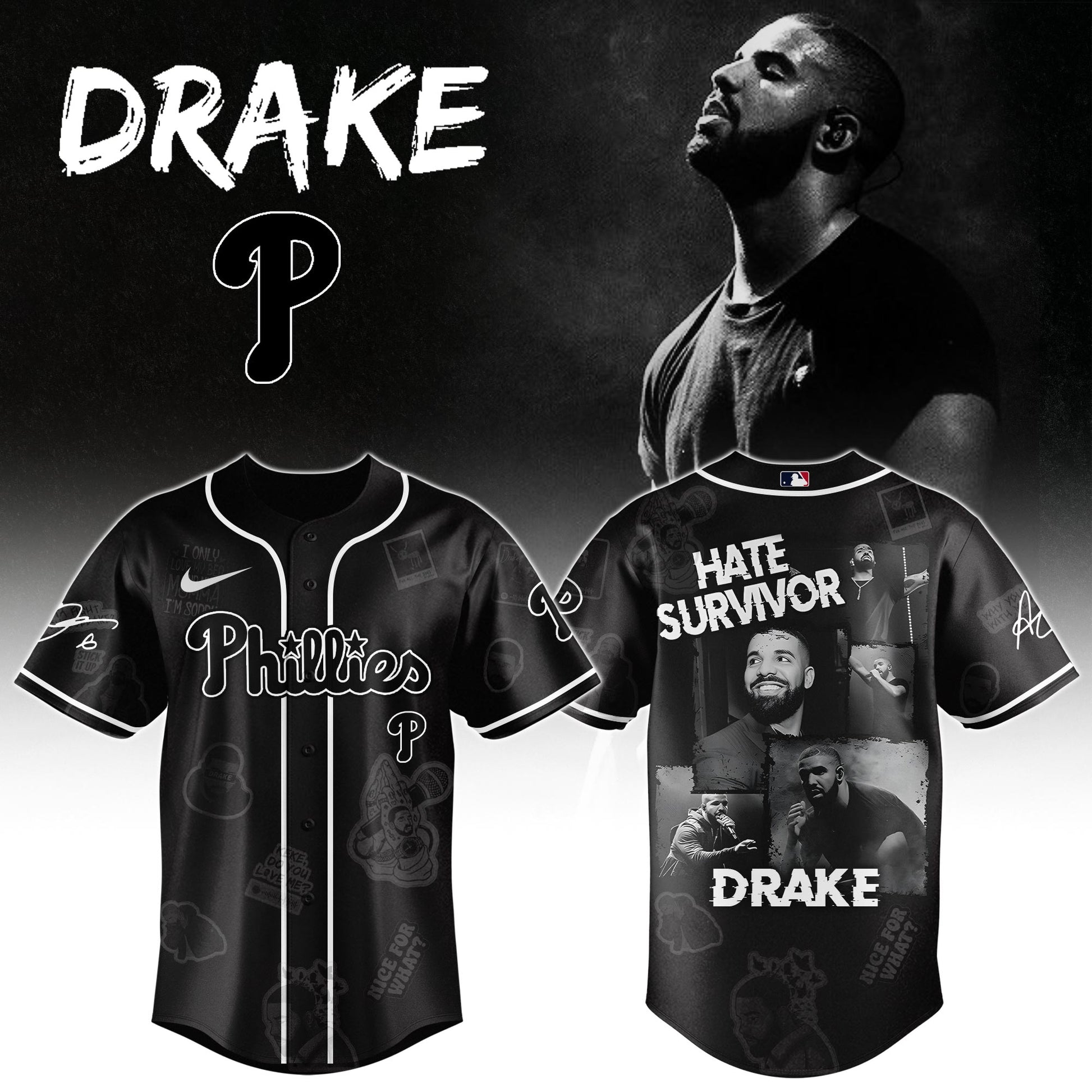 P Phillies x Drake Chromakopia The World Tour 2025 Jersey Editions Limited +Selling Out Fast
