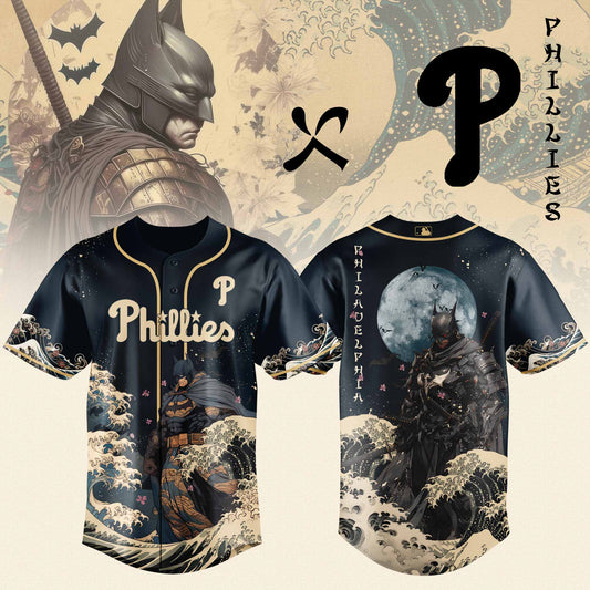 Philadelphia Phillies x Batman Night Limited Edition Jersey 2025