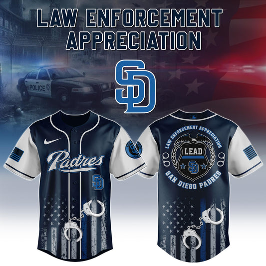 .  San Diego Padres MLB x Law Enforcement Appreciation Day Jersey Limited
