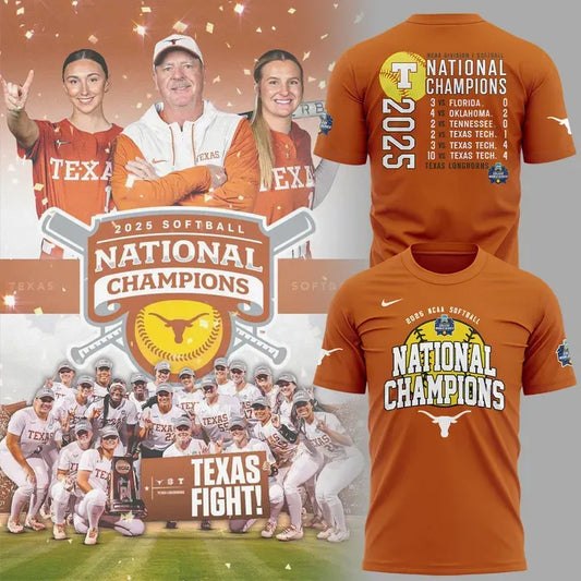 Special 2025 Softball National Champions Texas Softball Tshirt 5