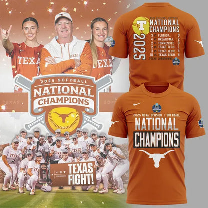 Special 2025 Softball National Champions Texas Softball Tshirt 6
