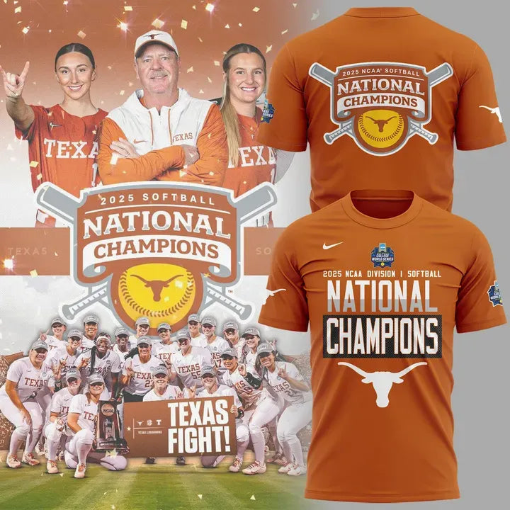 Special 2025 Softball National Champions Texas Softball Tshirt 7
