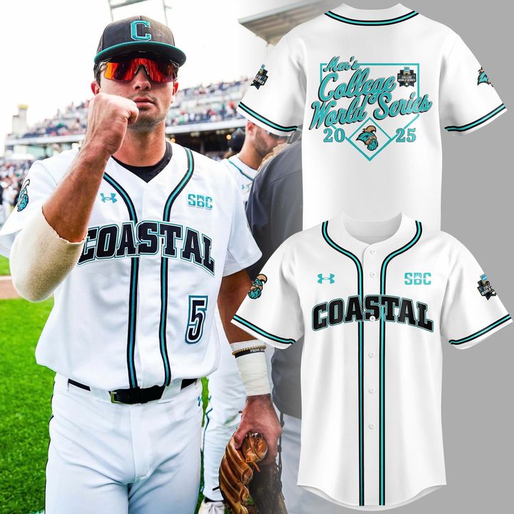 CCU Coastal Chanticleers White Baseball Jersey - Limited Edition