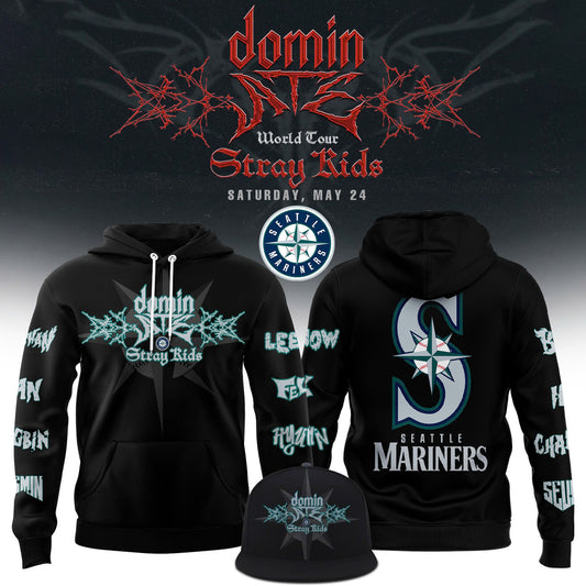 Seattle Mariners x Stray Kids 2025 Tour Hoodie