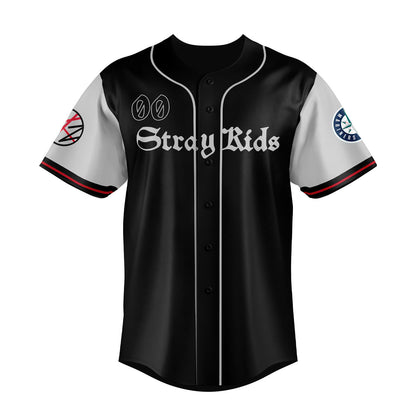 Seattle Mariners x Stray Kids 2025 Tour Hoodie Jersey