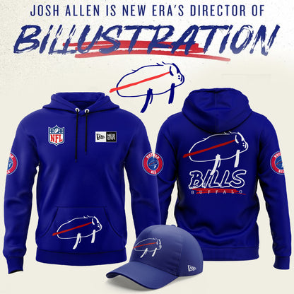 Buffalo Bills Charging Potato Blue Hoodie