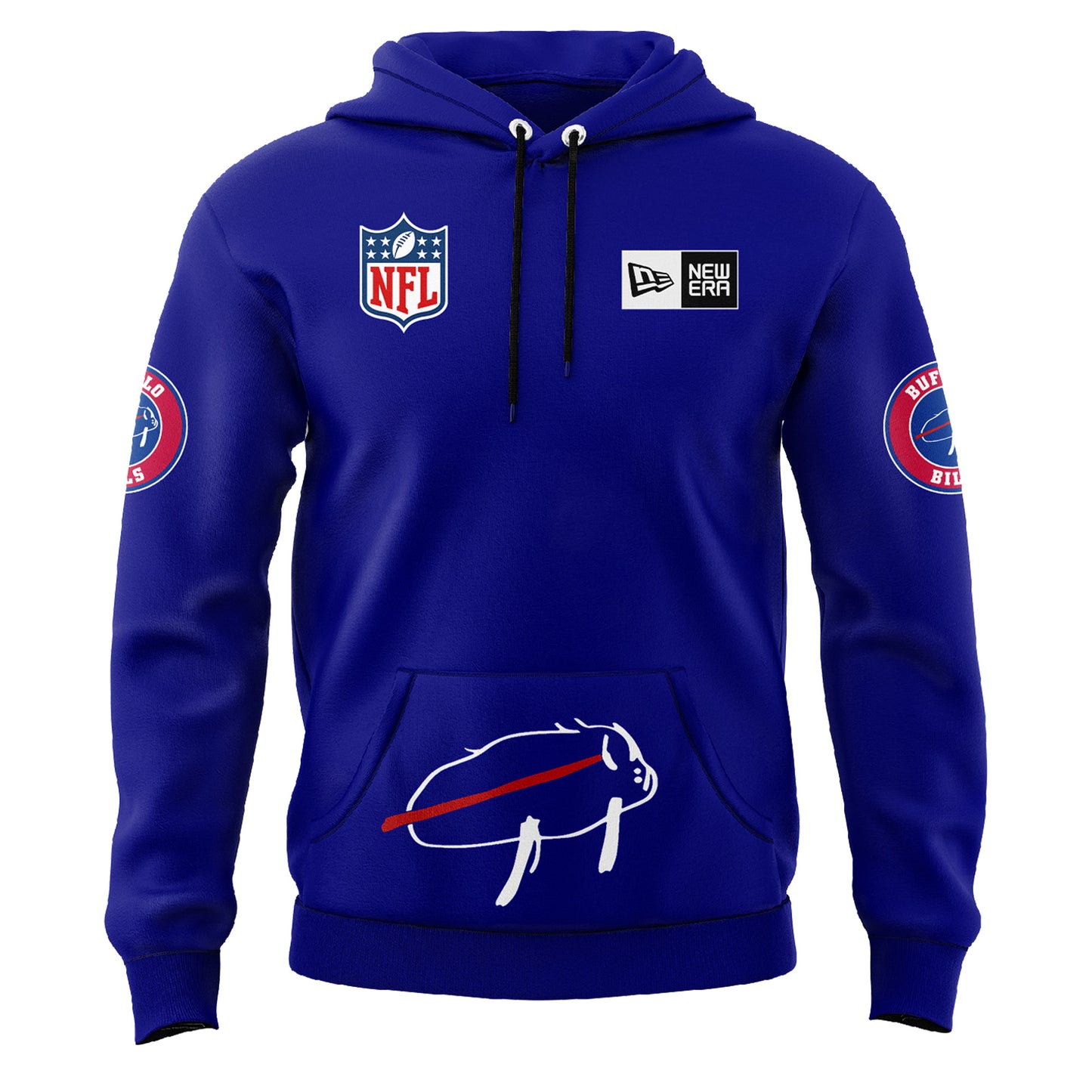 Buffalo Bills Charging Potato Blue Hoodie