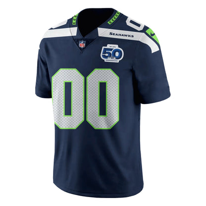 Seattle Seahawks 50 Seasons Patch 50th Annivesary Football Jersey