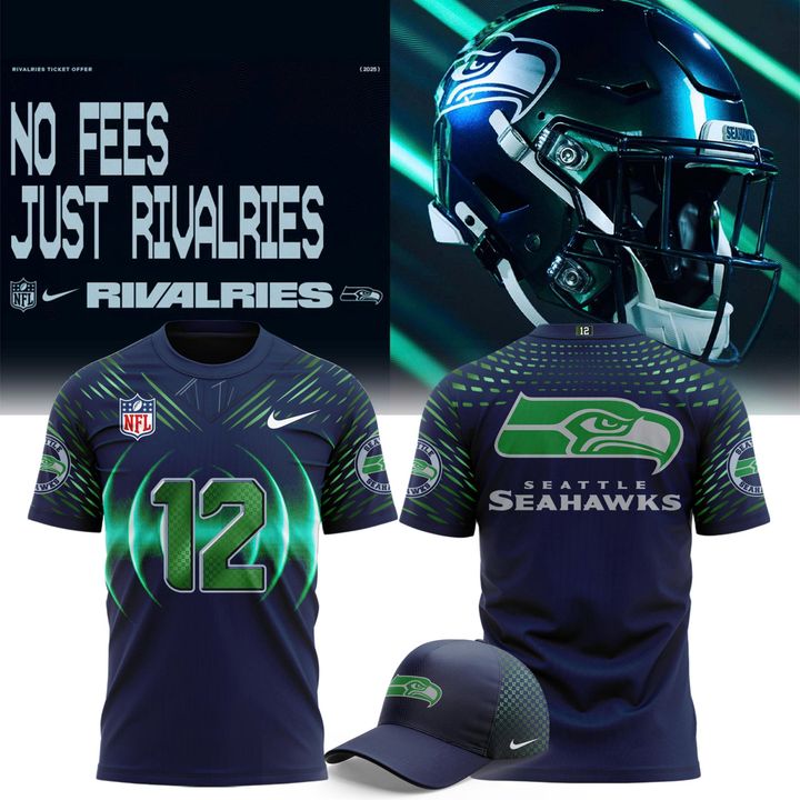Seattle Seahawks 2025 NFL Rivalries High-Decibel Zone Limited T-shirt