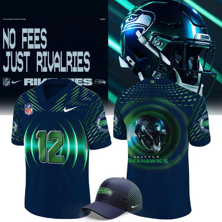 Seattle Seahawks 2025 NFL Rivalries High-Decibel Zone Jerseys