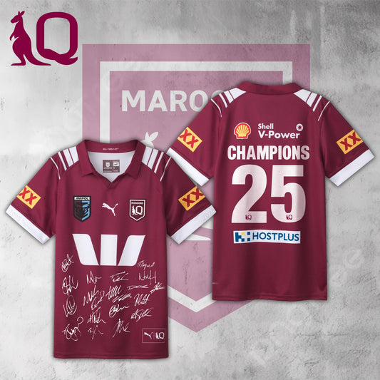 Queensland Maroons 2025 State Of Origin Champions Limited Jersey